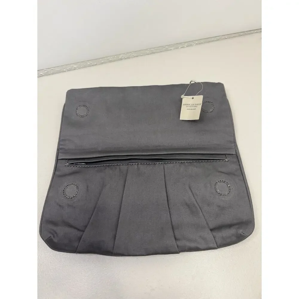 American Eagle silver / gray clutch wallet evening bag